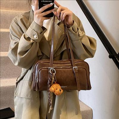 Autumn and Winter New High-end Retro Baguette Bag Niche Underarm Bag Commuting Versatile Large-capacity Portable Shoulder Bag