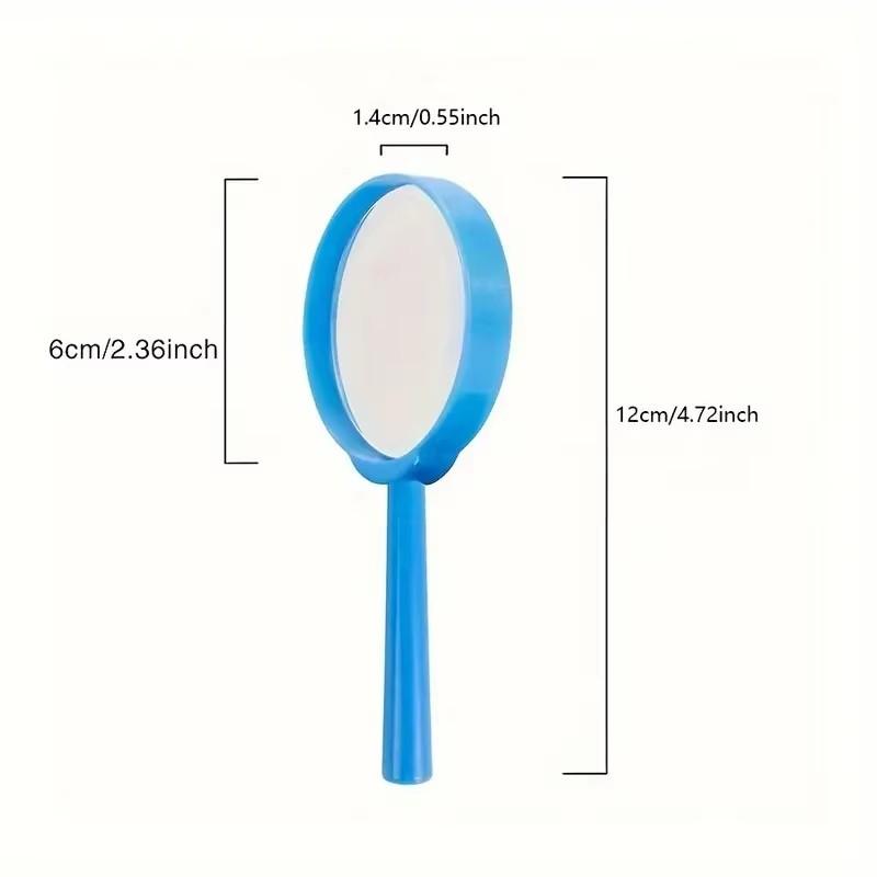 25 Pezzi Lenti d'Ingrandimento Scientifiche Portatili per Bambini 46Cm Multicolore Manico Rotondo Lenti d'Ingrandimento Acriliche Strumento Ottico