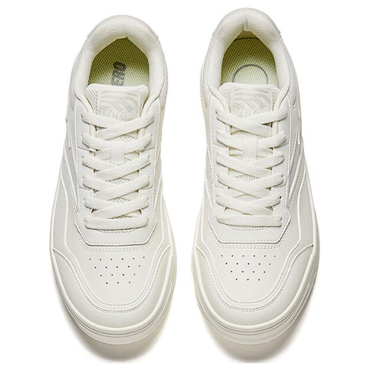 Anta Baichuan Classic Versatile Non-Slip Wear-Resistant Low-Top Skate Shoes Women sneaker White Gray 122528012-1