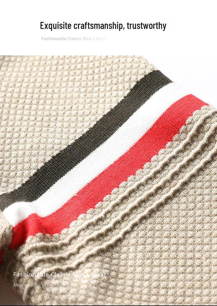 Men's Thickened Knitwear: Casual Round Neck Sweater for Autumn/Winter - Warm, Versatile Layer