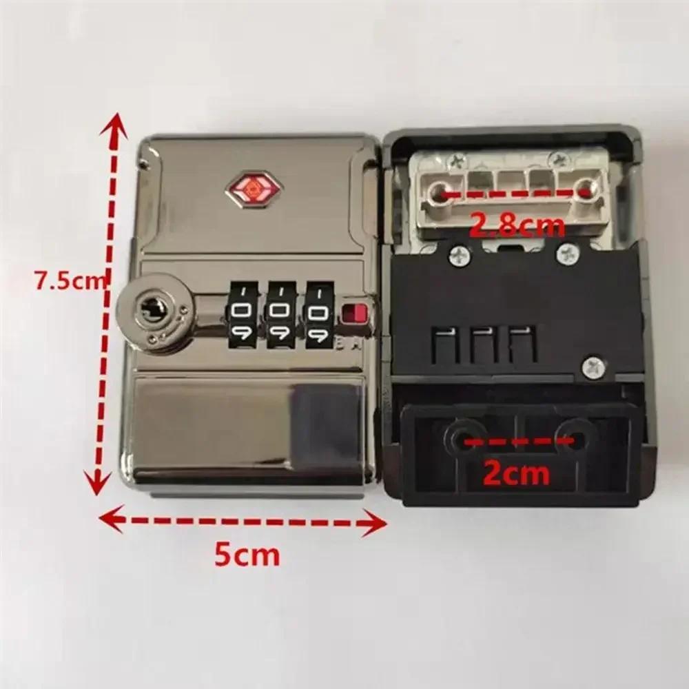TSA007 Cadeado de Senha Alfândega Cadeado de Combinação de 3 Dígitos Multiuso Para Bagagem de Viagem Mala Cadeado de Código Antifurto