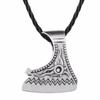 Kinitial Retro Nordic Vikings Charm Necklace Rune Axe Amulet Runes Pendant Scandinavian Choker Necklaces Bijoux