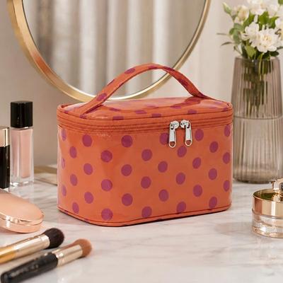 Polka Dot Polka Dot PVC  Makeup Bag PVC Make Up Organizer Cosmetic Bag  Casual Carry
