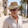 Solid Color Jazz Hat Woven Stripe Panama Cap New Sunshade Hat  Men Women