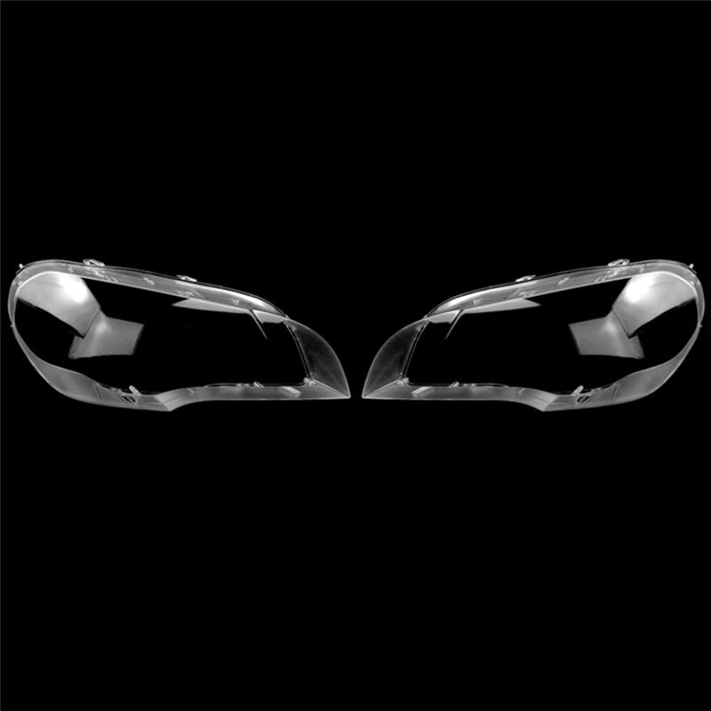 Car Front Headlight Cover Lampshades Lamp Shell Headlights Lens Cover For BMW X5 E70 2008-2013 Right