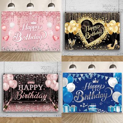 Silk Flower Birthday Party Backdrop for Dessert Table and Venue Decorations