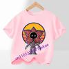 T-shirt Grafica per Festa, Outfit Streetwear Cool per Fan, Top per Ragazzi e Ragazze, Maglietta per Bambini a Tema Film Hot Stranger, alla Moda