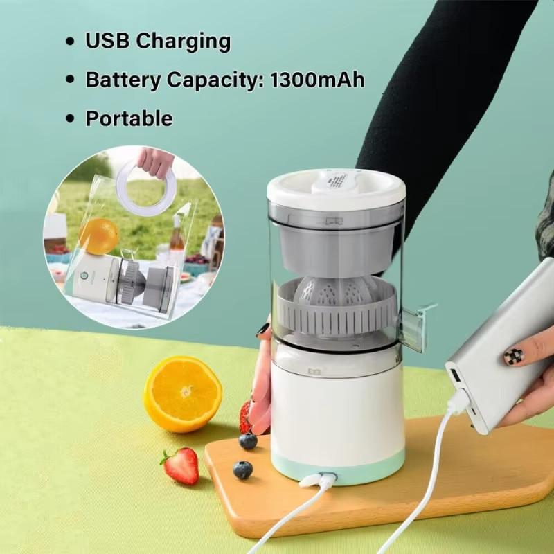 Kitchen Portable Orange Juice Extractor USB Rechargeable Small Household Juicer Multifunctional Electric Fruit Squeezer