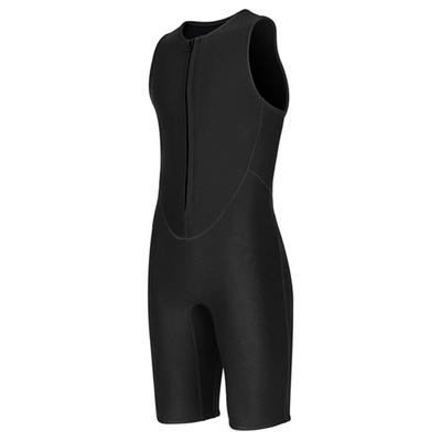 2MM Kurzer Ärmelloser Neoprenanzug mit Frontreißverschluss Tauchanzug für Herren Schwimmen Schnorcheln Surfen Wassersport Schwarz L