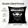 B-Bohse O-Onkelz Rock Pillow Case Sofa Decorative Home Double-sided Printing Short Plush Cushion Cover Throw Pillow Cover Gifts