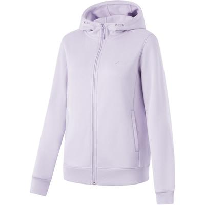Li Ning Bequeme Lässige Einfarbige Fleece Kapuzen-Reißverschluss-Cardigan Sweatshirt Damen Sweatshirts Meersalz-Lila AWDU632-2