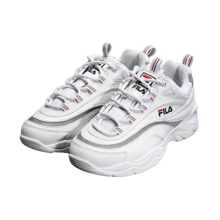 Fila Ray VNTGChunky Sneakers White/Silver Women's FS1SIB1161X_WHT