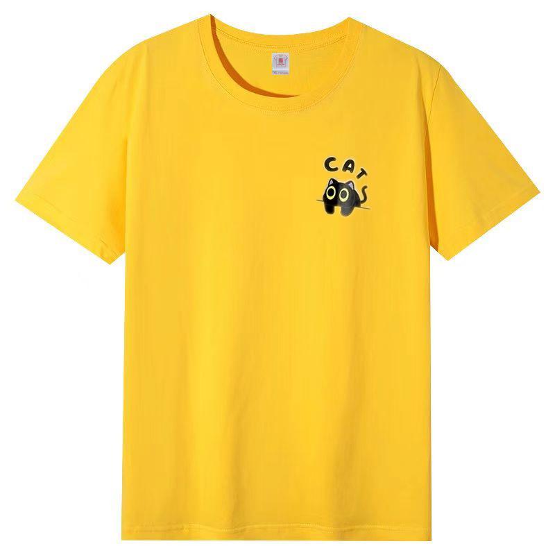 2025 Women's Cotton Casual Breathable T-shirt Summer New Short-sleeved White Fashion Women Tops