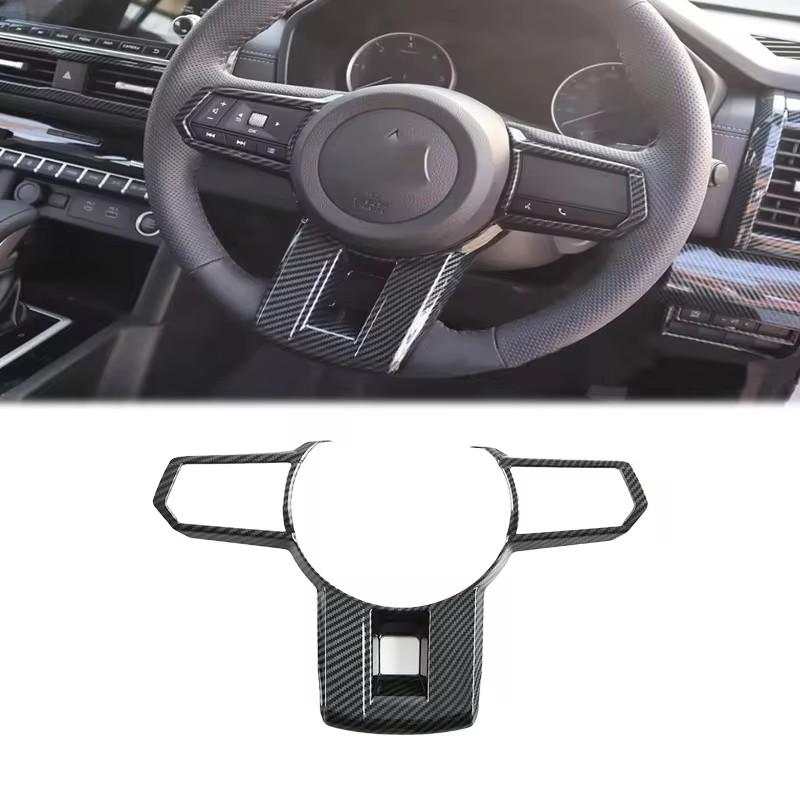 ABS Carbon Fibre For Mitsubishi Triton L200  2024 Interior Accessories Window Switch Steering wheel Gear Shift Panel cover