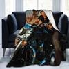 Johnny Hallyday 3d Blanket Flannel Printed Multifunction Super Warm Throw Blanket for Bed Office Rug Piece
