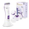 Rasoir Tondeuse Électrique 4-en-1 pour Femmes pour Bikini Aisselles Jambes Poils du Nez avec Brosse de Nettoyage, Rechargeable