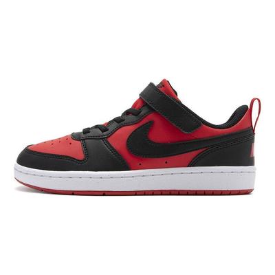 Court Borough Low Recraft TD Black University Red Baby Sneakers White DV5458-600