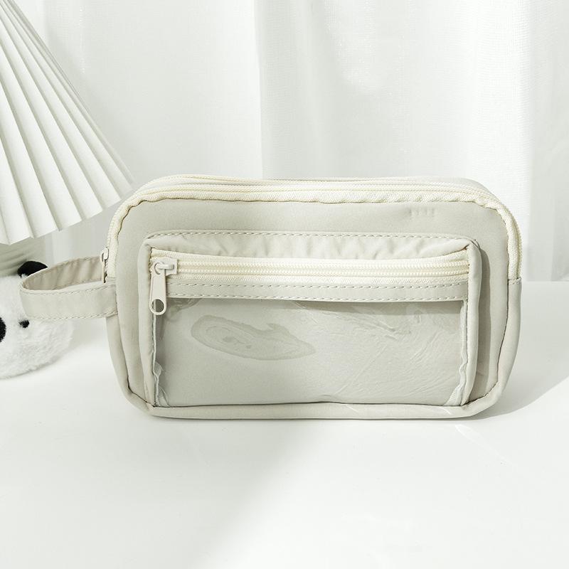 Transparent Pencil Case, Elementary School Stationery Box, Large Capacity, High Aesthetic Pencil Case