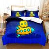 3D Game Geometry Dash Bedding Set Printed With Pillowcase Bed Duvet Cover Soft Queen King Size Bedclothes Home Boys Girls Adults
