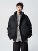 Men's American-Style Winter Warm Cotton Jacket, Loose Fit, Short PU Leather, Padded, Niche Design.