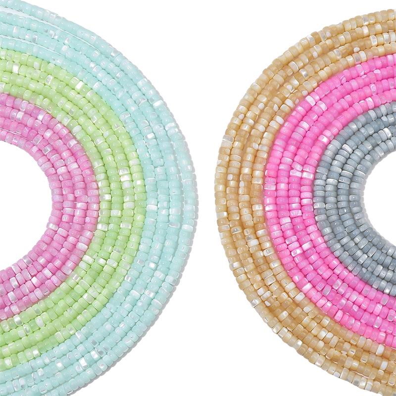 Přírodní barevné korálky z podkovovité mušle pro DIY náhrdelník, náramek, náušnice, výrobu šperků