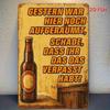 German Humor Metal Sign Funny Quote Vintage Decor Iron Art Wall Plaque 8x12 Inches