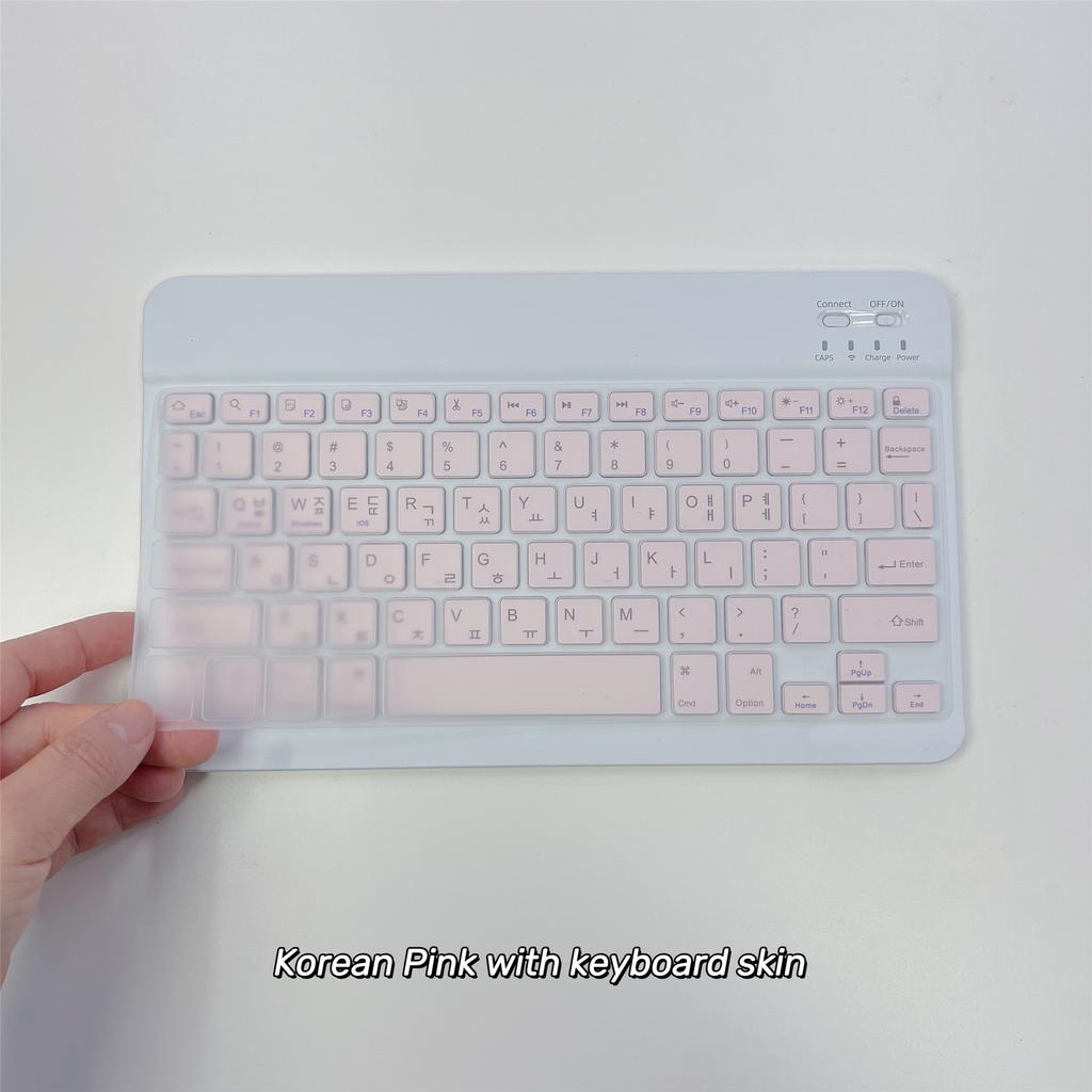 Koreanische Sprache Ultra-Schlanke Bluetooth-Tastatur Tragbar Mini Kabellos Wiederaufladbar für iPad Koreanisch