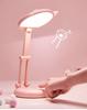 Folding Desk Lamp Pink Eye Protection Table Lamp Cute Cat Ear Night Light Portable Reading and Learning Desk Lamp
