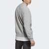 Adidas Logo Print Crewneck Sweatshirt Men Tops Grey IC9806