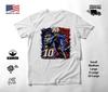 France Number 10 Rooster Collage Soccer T-Shirt White Unisex S-2XL
