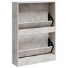 Vidaxl Shoe Cabinet, Concrete Grey, 59X17X81 Cm