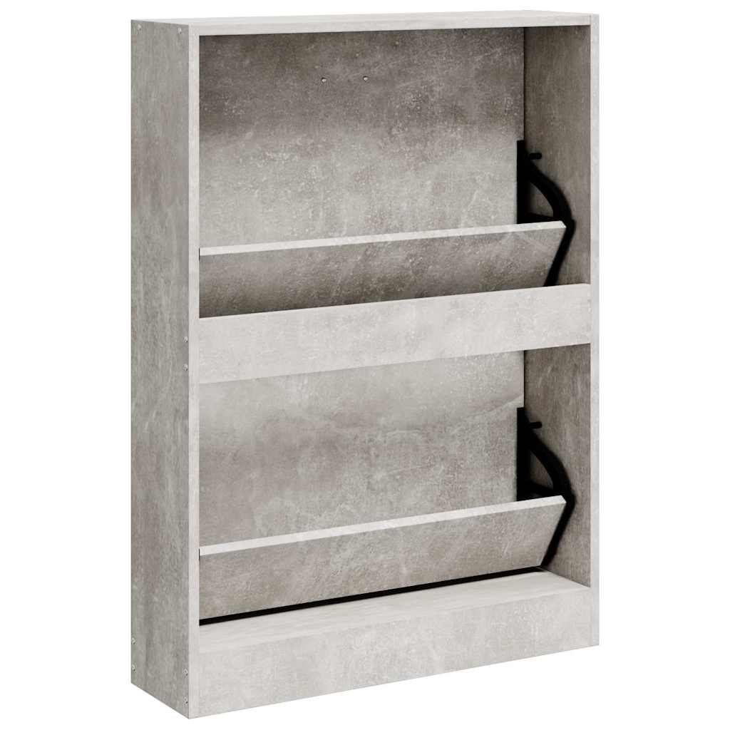 Vidaxl Shoe Cabinet, Concrete Grey, 59X17X81 Cm