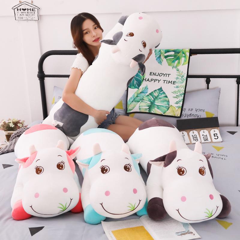 110cm Large Size Cute Cows Stuffed Plush Toy Comfortable Soft Toy for Birthday Present