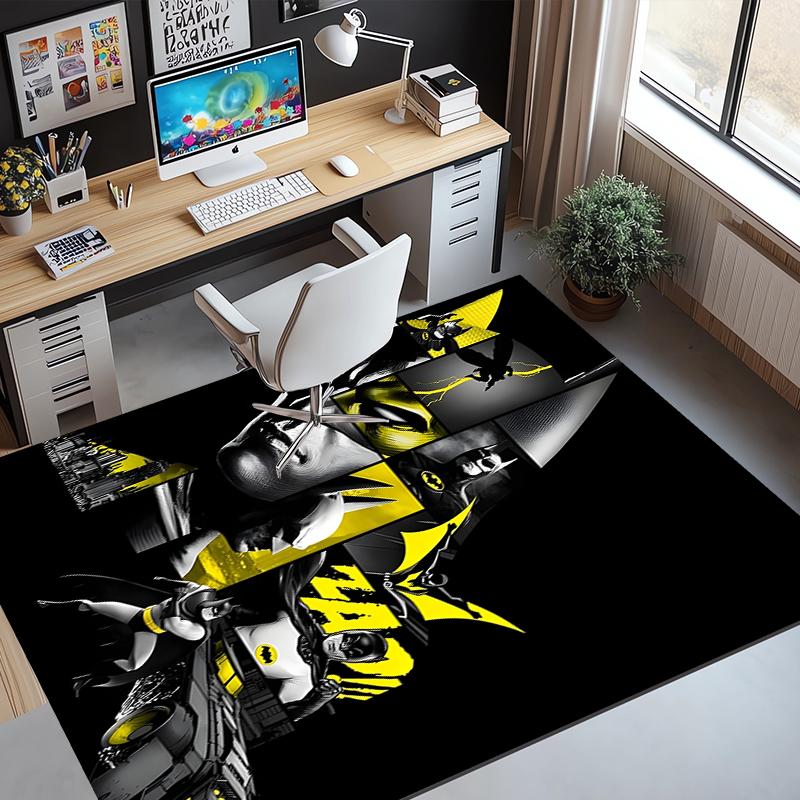 Batman Pattern Rug, Indoor/Outdoor Mat, for Picnic, Gameroom, Bedroom, Office, Living Room, Home Decor Carpet, Birthday Gift