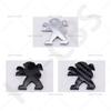 2.9x3.1cm ABS Car Steering Wheel Center Logo Badge Sticker for Peugeot 207 307 308 407 408 508 4008 5008 607 2008 206 107 3008