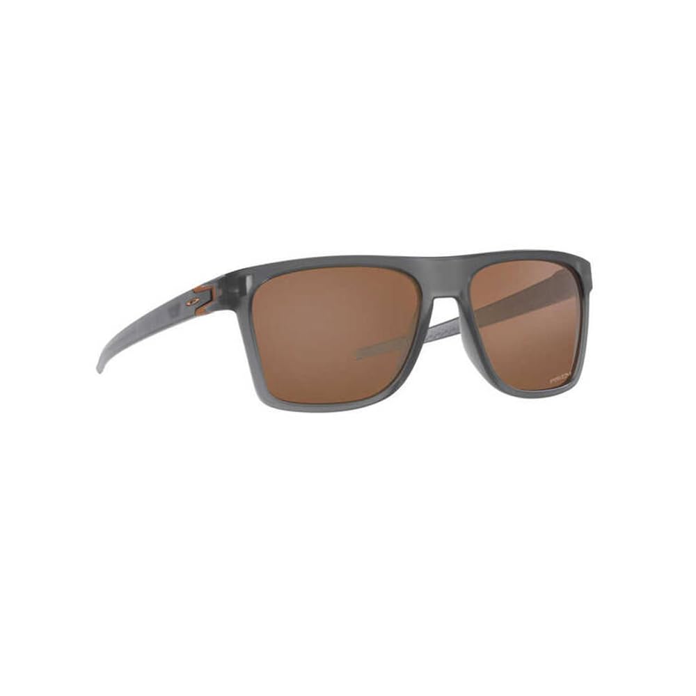 Oakley OO9100 Matte Gray Tungsten Size 57 Sunglasses, Smoke/Prism Lenses,