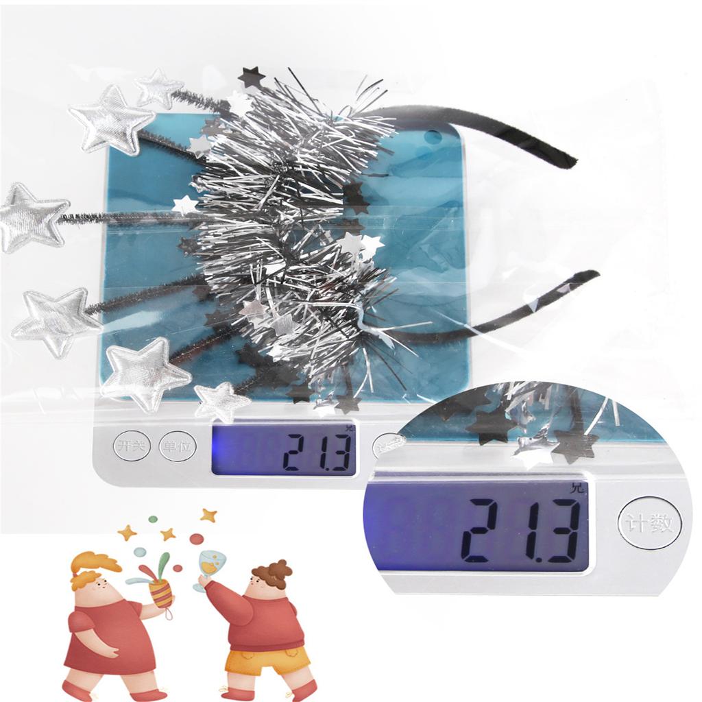 Glitter Headband 2025 Photo Props Fun Headband Party Blingbling Karaoke Party Hair Hoop Tinsel for Christmas Stage