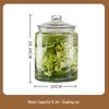 Glass Food-Grade Kimchi Jar for Pickling, Sauerkraut, and Vegetables - Wide-Mouth, Thickened Glass, Sealed for Home Use