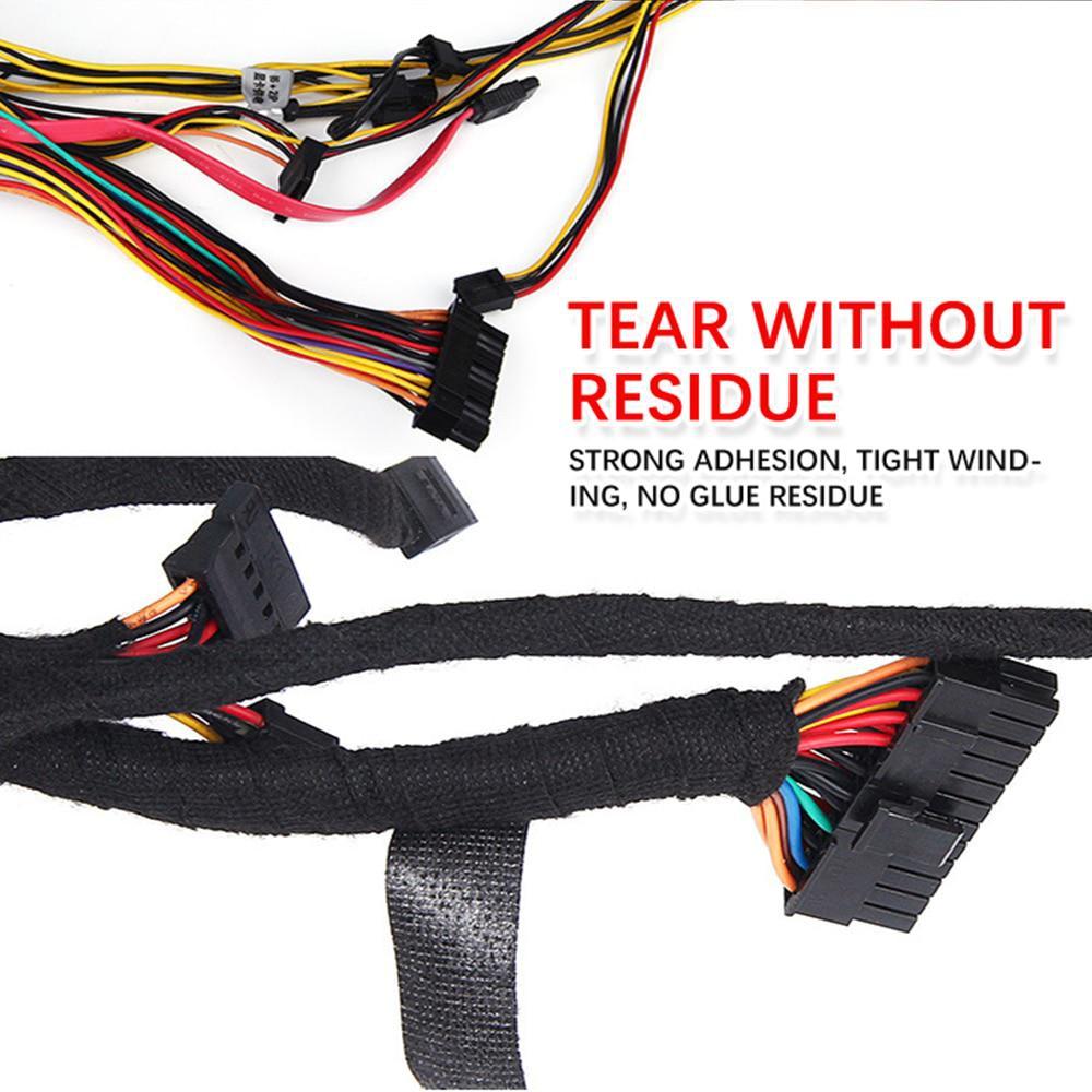 15meters Adhesive Cloth Tape for Cable Harness Wiring Loom Width 9/15/19/25/32MM Length15M