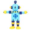 Personality Cute Wooden Robot Toys Learning & Educational Toys for Kids Children (Red)