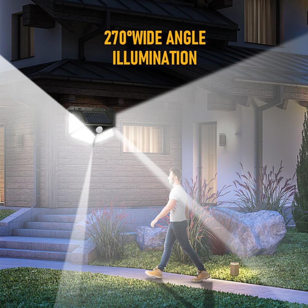 1/2/4/6/8/10PCS Multifunctional LED Solar Lights With Motion Sensor Outdoor Waterproof Decoration 180 Degree Lighting Wall Lamp