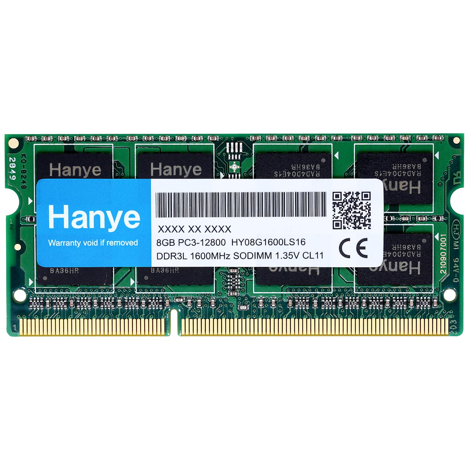 

Laptop memory 8GB SODIMM Hanye DDR3L-1600 PC3-12800 []