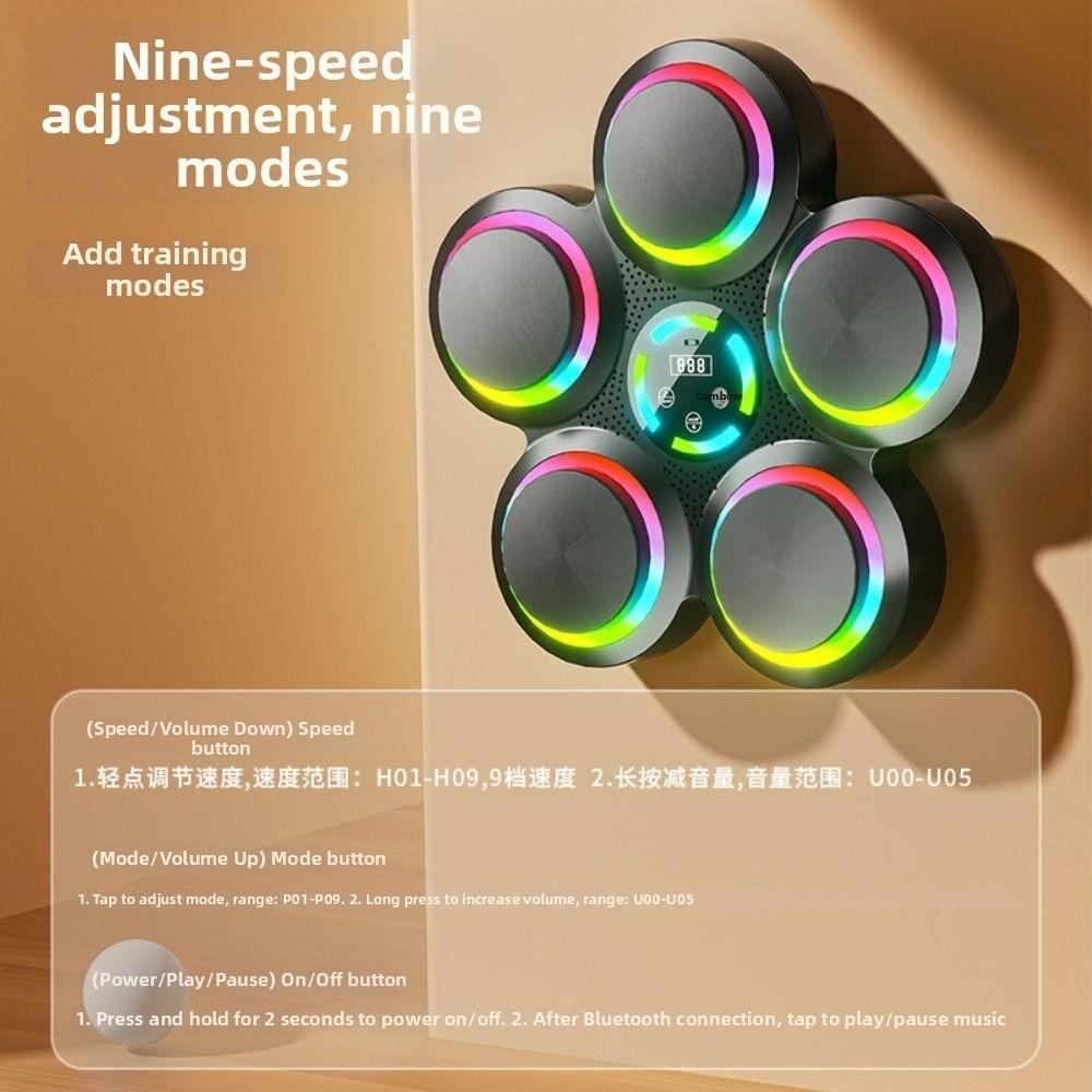 Wall Mounted Smart Music Boxing Machine Reaction Training Equipment  Home Exercise