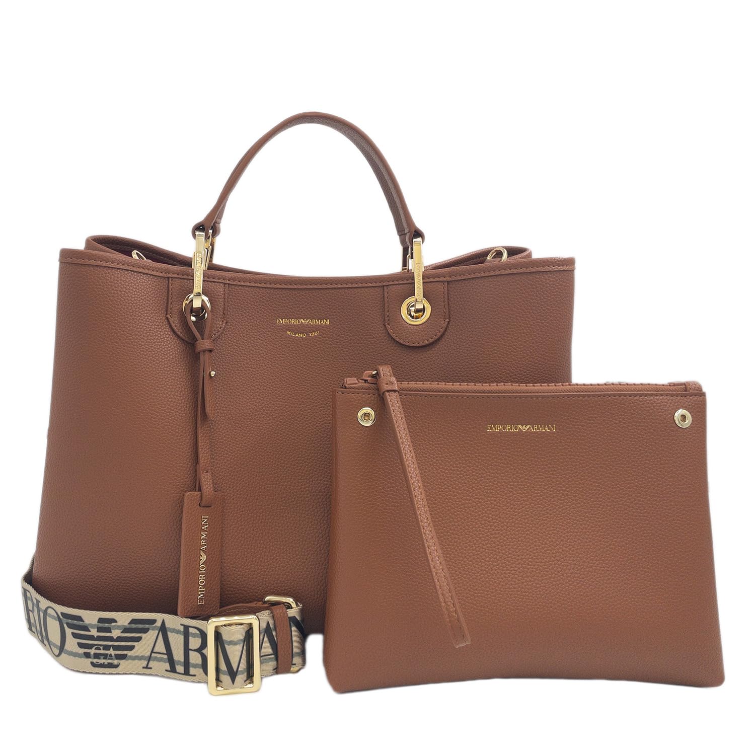 

Маленька сумка з принтом оленя з сумкою 2WAY Shoulder Handbag MyEA Brown [Emporio Armani] Жіноча [Елемент] коричневий
