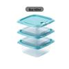 Camellia Bage 460ml Plastic Food Storage Container Set (3-Pack)