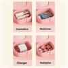Multi-functional Data Cable Storage Box Cosmetic Storage Box  for Earphone Hair Clip Hair Tie