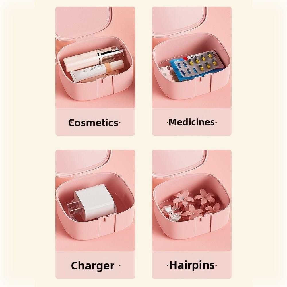 Multi-functional Data Cable Storage Box Cosmetic Storage Box  for Earphone Hair Clip Hair Tie