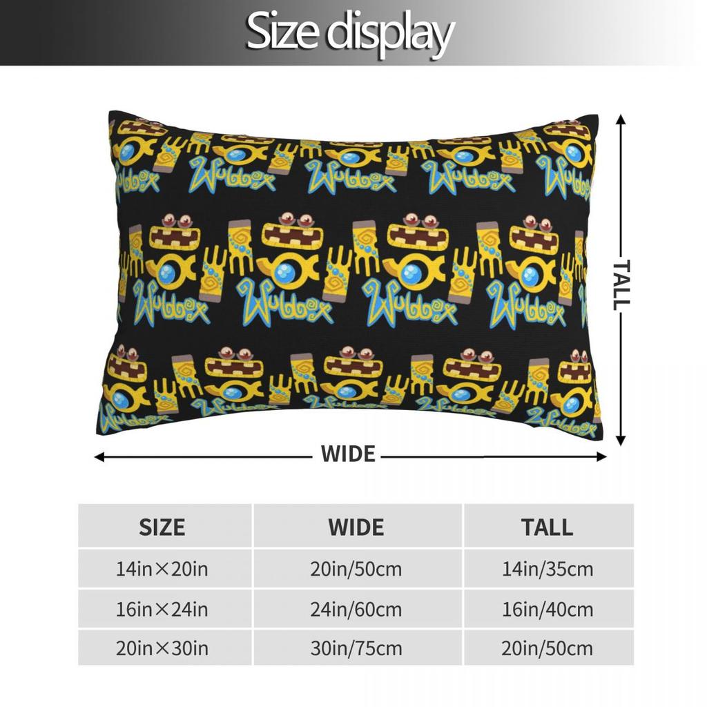 Wubbox My Singing Monsters Rectangle Pillowcase Cushion Cover Decorative Bedroom Bed Home Comfort Throw Pillow