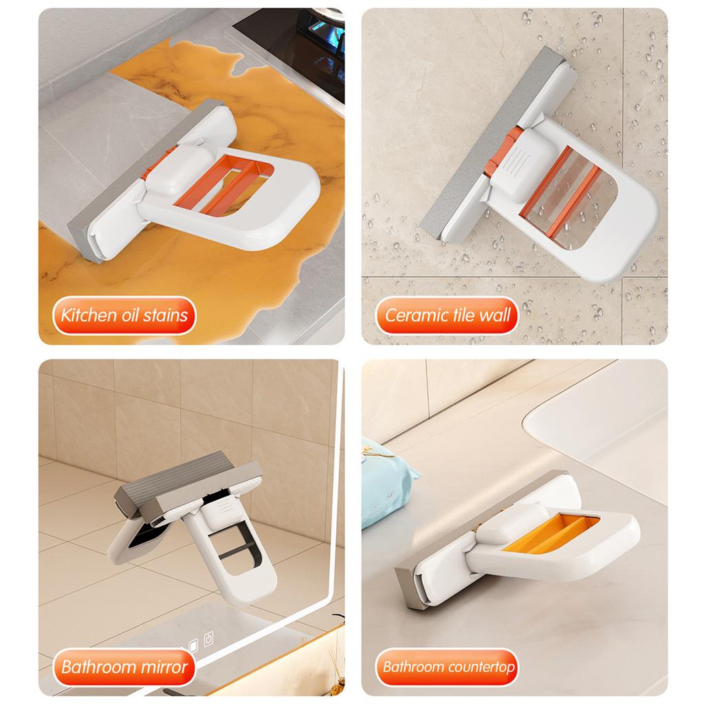 Compact Wet Dry Mini Mop for Indoor Desks Table Instant Suction Cotton Head Cleaning Mop for Kitchen Oil Stains Ceramic Tile