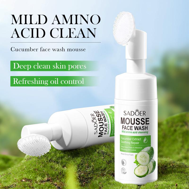 SAODER Fruits Facial Cleanser Face Wash Foam Massasge Cleansing Mossee Moisturizing Hydrating Korean Skin Care